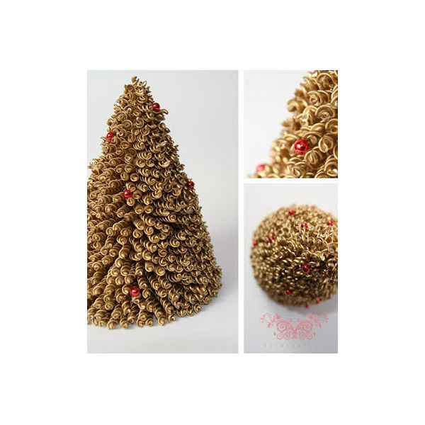 Árvore de Natal feita de macarrão passo a passo - Árvore de Natal feita de macarrão passo a passo -