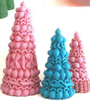 Árvore de Natal feita de macarrão