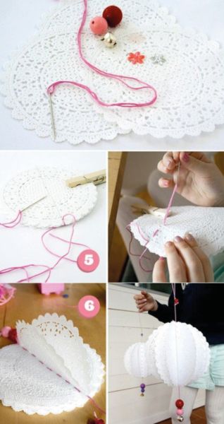 Há lindas ideais criativas para usar doilies em festas (Foto: tarjetasimprimibles.wordpress.com) 