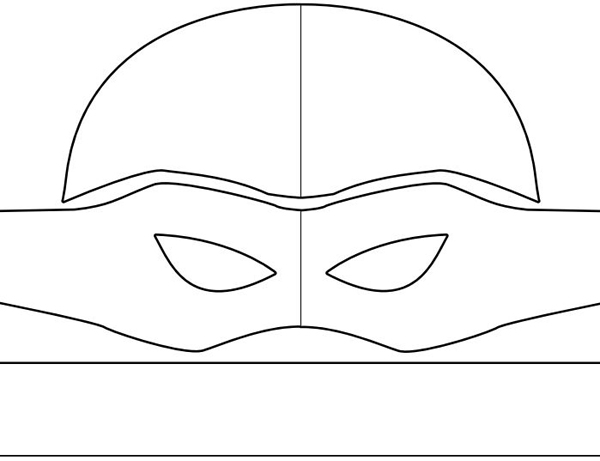 molde mascara tartaruga ninja