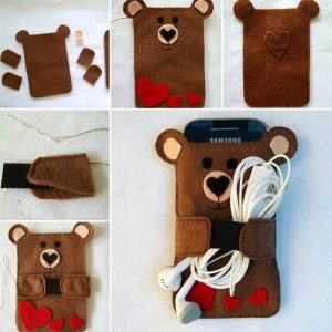 case de celular urso