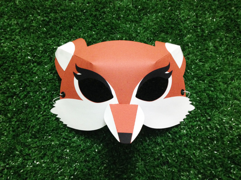 mascara de carnaval raposa