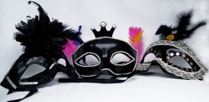 mascara de carnaval chiques