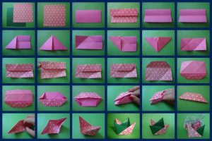 cesta de pascoa origami