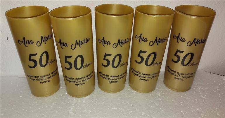 Frases para copos personalizados 50 anos