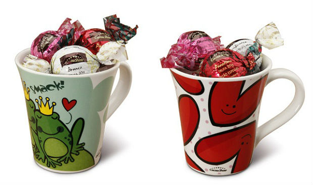 Canecas com bombons
