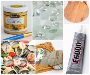 Moldura de Espelho com Material Reciclado