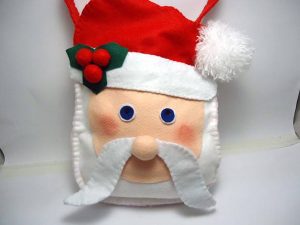 papai noel feltro bolsa