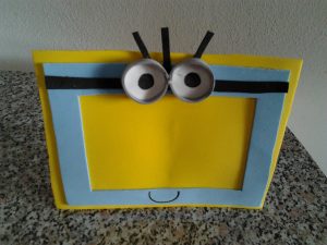 porta retrato caseiro minion