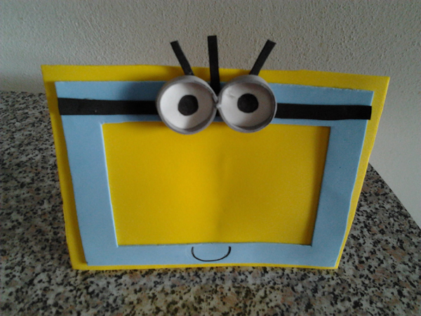 porta retrato caseiro minion