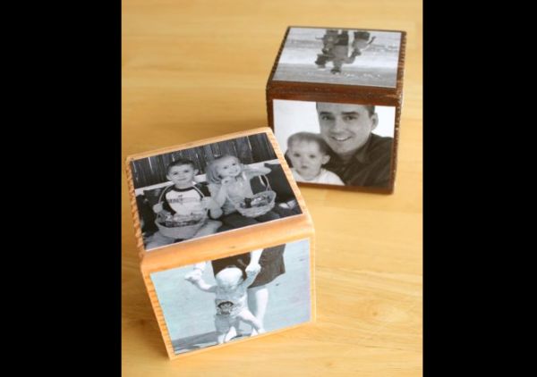 cubo Porta retrato em papelão 