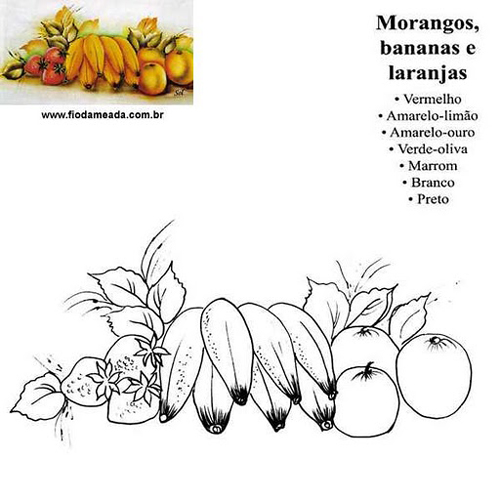 pintura no tecido banana