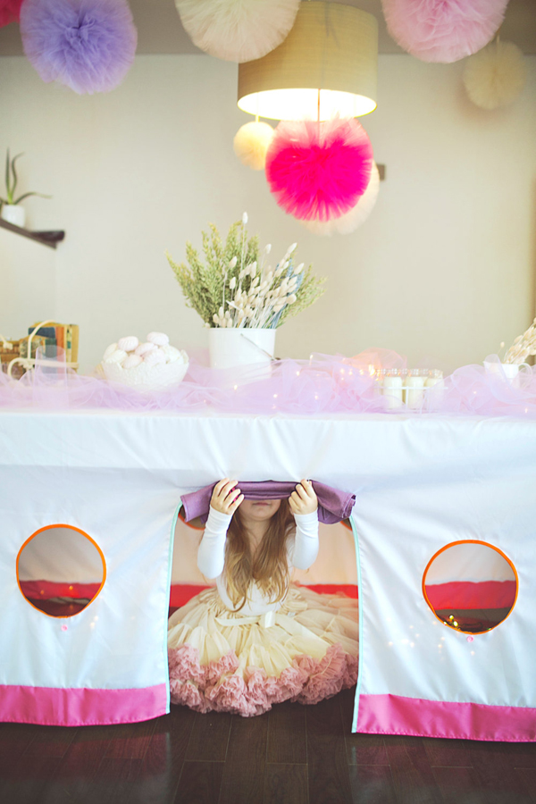 pompom de tule festinha