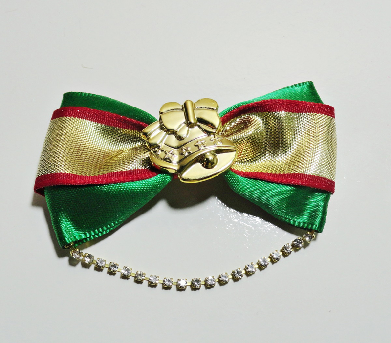 laço natalino com strass