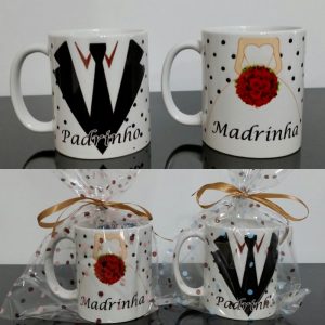 lembrança para padrinhos caneca