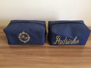 lembrança para padrinhos necessaire