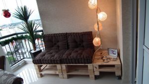 sofá de palete simples