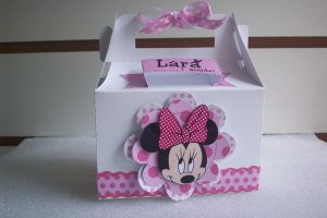 lembrança minnie caixa 1 ano