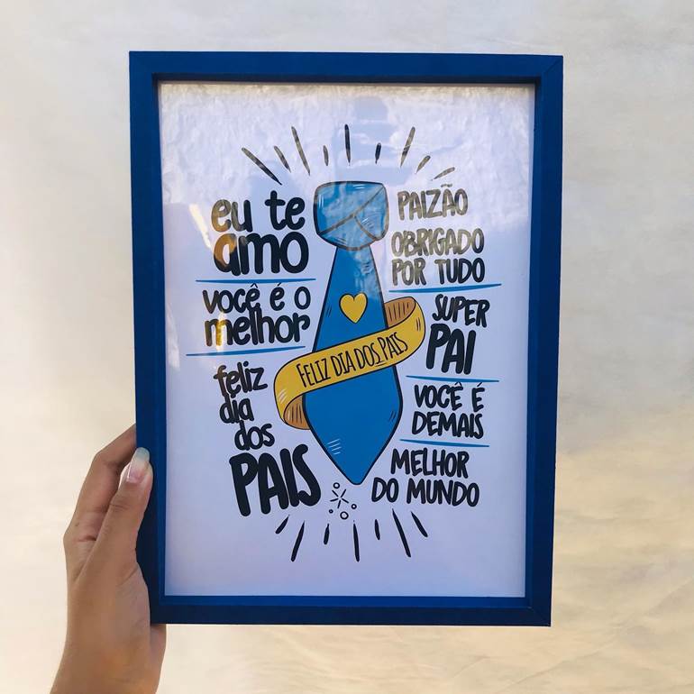 Quadro personalizado de dia dos pais